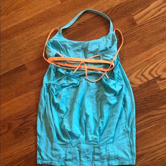 Lululemon Flow & Go Tank Blue & Orange 6 - Picture 5 of 5